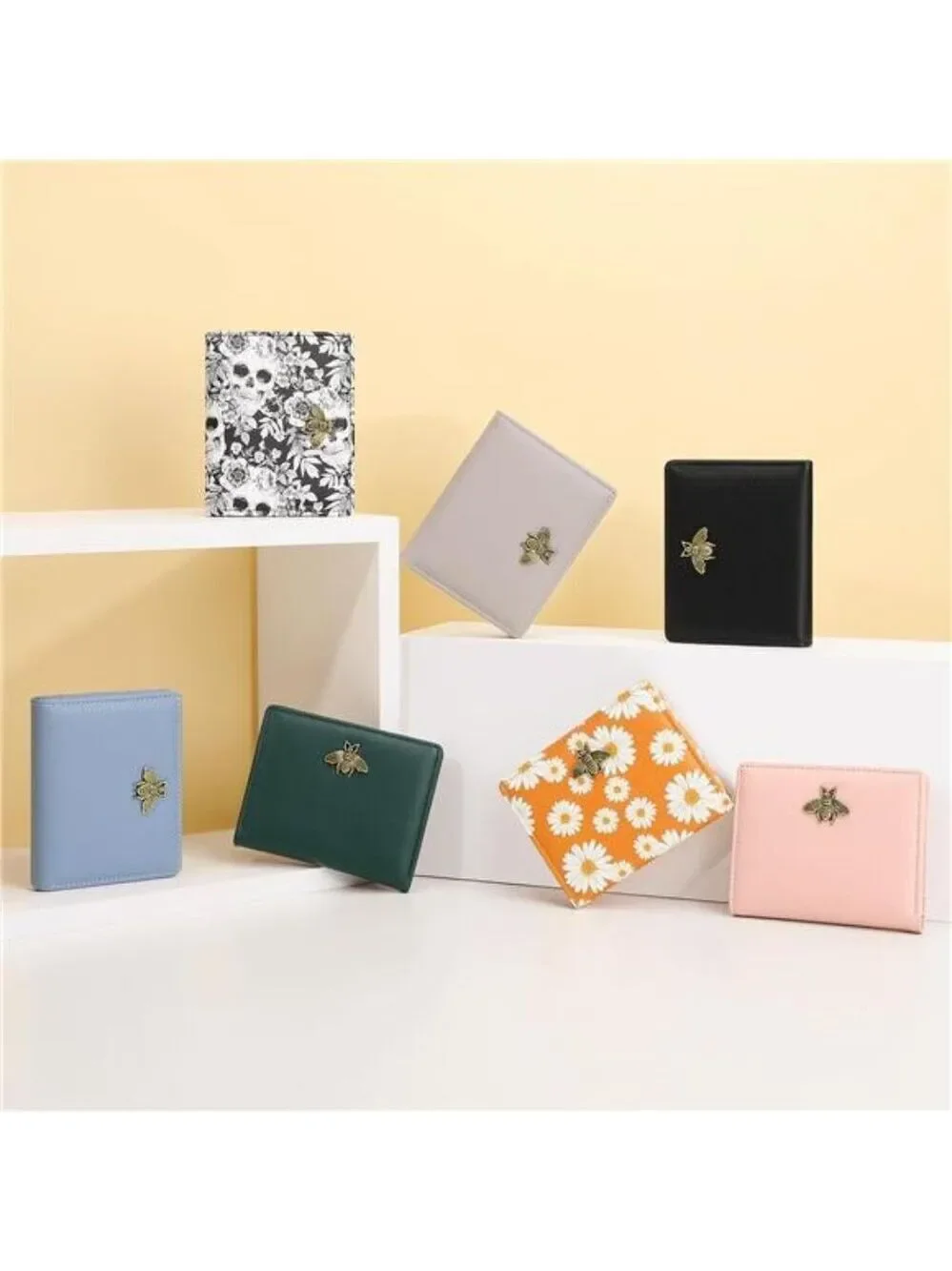 Women RFID Wallet Small Bifold Slim Card Holder Coin Purse Compact Mini